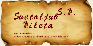Svetoljub Mileta vizit kartica